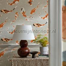 Koi Paprika wallcovering Harlequin urban 