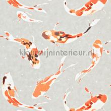 Koi Paprika wallcovering Harlequin urban 