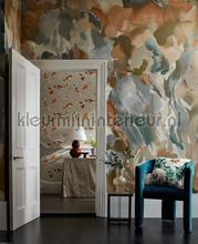 Foresta Baked Terracotta Cerulean fotomurales Harlequin PiP studio wallpaper 