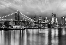 Brooklyn black white fotobehang Komar Steden Gebouwen 