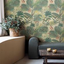 Uitbundige palmbladeren wallcovering Eijffinger Vintage- Old wallpaper 