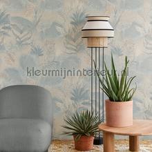 Uitbundige palmbladeren wallcovering Eijffinger Vintage- Old wallpaper 