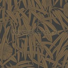 Tonal Leaf papier peint DA23232 feuille Hookedonwalls