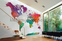 colorful worldmap photomural AS Creation Designwalls dd118802
