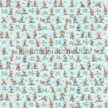 Mickey and Minnie - bonbon blue papel de parede Sanderson urbana 