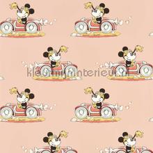 Minnie on the move - candy floss tapet Sanderson Wallpaper creations 