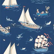 Donald - nautical night fishing papel de parede Sanderson urbana 