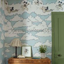 Mickey in the clouds - sea salt tapet Sanderson Wallpaper creations 