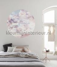 Behangcirkel candy sky interieurstickers Komar bloemen natuur 