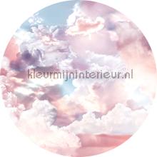 Behangcirkel candy sky interieurstickers Komar bloemen natuur 