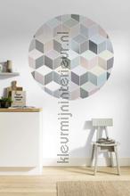 Behangcirkel pastel de luxe interieurstickers Komar abstract modern 