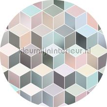 Behangcirkel pastel de luxe stickers mureaux Komar tout images 
