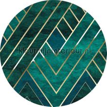 Behangcirkel jade stickers mureaux Komar tout images 
