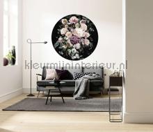 Behangcirkel enchanted flowers interieurstickers Komar bloemen natuur 
