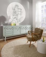 Behangcirkel barock beauty vinilo decorativo Komar para ventanas 