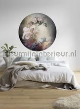Behangcirkel flemish flowers stickers mureaux Komar tout images 