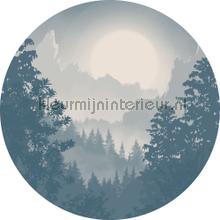 Behangcirkel blue valley decoration stickers Komar all images 