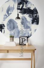 Behangcirkel arty blue stickers mureaux Komar tout images 