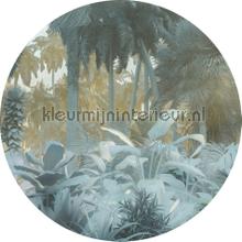 Behangcirkel exotic jungle interieurstickers Komar bloemen natuur 