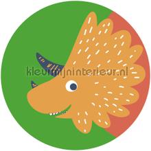 Behangcirkel little dino trice interieurstickers Komar jongens 