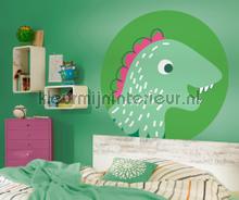 Behangcirkel little dino tyranno interieurstickers Komar jongens 