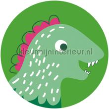 Behangcirkel little dino tyranno wallstickers Komar vindue stickers 