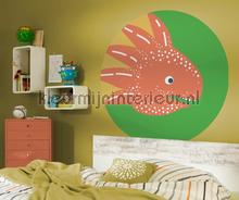 Behangcirkel little dino proto wallstickers Komar vindue stickers 
