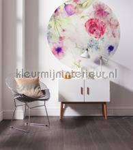 Behangcirkel floret interieurstickers Komar bloemen natuur 