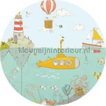 Behangcirkel underwater fotobehang Komar Baby Peuter 