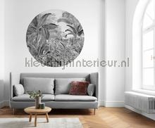 Behangcirkel wild woods interieurstickers Komar bloemen natuur 