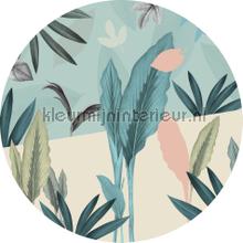 Behangcirkel pale leaves wallstickers Komar vindue stickers 