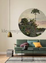 Behangcirkel vintage landscape wallstickers Komar vindue stickers 