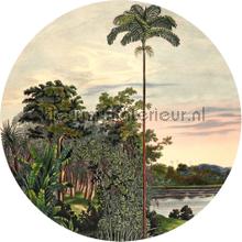 Behangcirkel vintage landscape wallstickers Komar vindue stickers 