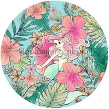 Behangcirkel disney princess - ariel - ocean flowe fototapet Komar teenagere 