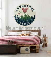 Behangcirkel disney - mickey mouse - adventure wallstickers Komar vindue stickers 