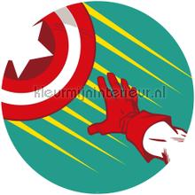 Behangcirkel marvel - avengers - captains shield p decorative selbstkleber Komar unterwasserwelt 