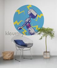 Behangcirkel marvel - avengers - thors hammer pop adesivi murali Komar sport 