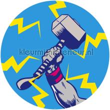 Behangcirkel marvel - avengers - thors hammer pop wallstickers Komar vindue stickers 