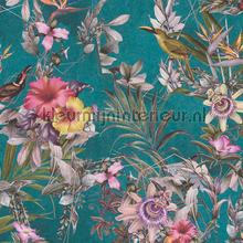 Exotische vogele en bloemen passie papier peint AS Creation Dream Flowery 381783