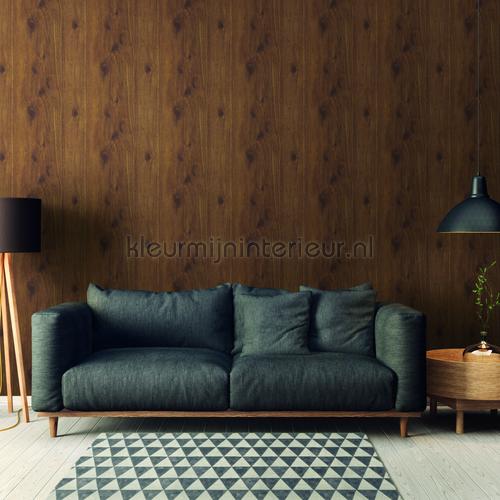 Rustig hout warmbruin wallcovering 300431 wood AS Creation