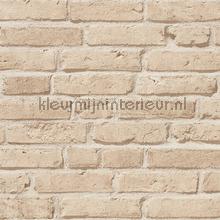 Beige bakstenen papel pintado 355812 Piedra AS Creation