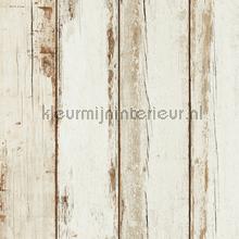 Ecru hout wallcovering AS Creation wood 