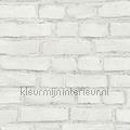 Witte muur papel pintado 374142 Piedra Motivos