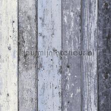 Gekleurde houten stroken papier peint AS Creation stress 