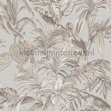 Bird of paradise grey behang Dutch Wallcoverings Embellish DE120011