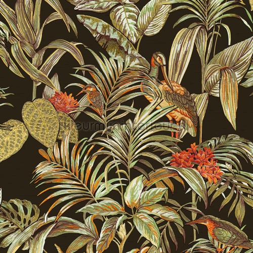 Bird of paradise black papier peint DE120015 Embellish Dutch Wallcoverings