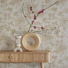 Textured blossom wallcovering Eijffinger Vintage- Old wallpaper 