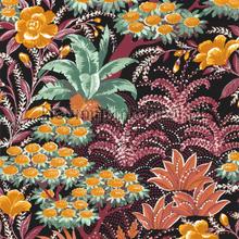 Alba noir grenat tapet Casamance Ete Indien 75080406