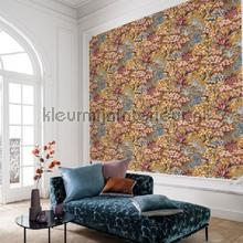 Alba ambre bois de rose papier peint 75080508 fleurs Casamance