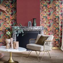 Belle de nuit grenat tapet Casamance Ete Indien 75090916